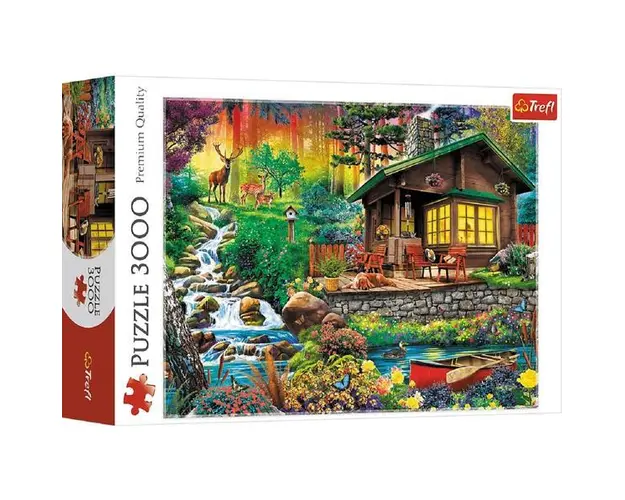 Puzzle 3000 Trefl Cabana din Padure