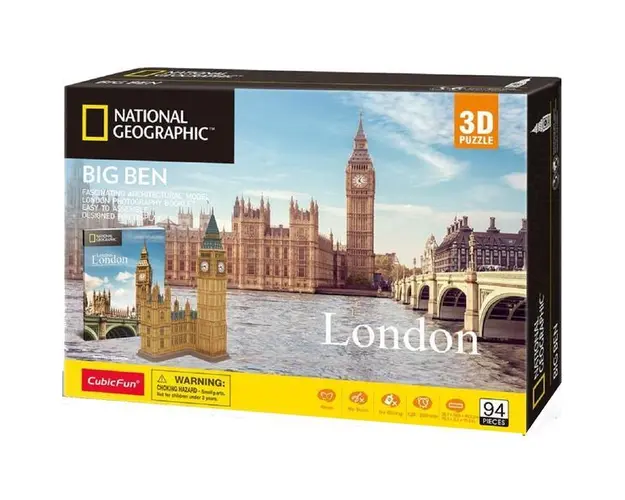 Puzzle 3D + Brosura. Big Ben, Londra