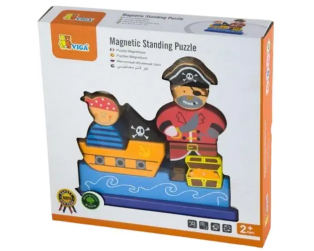Puzzle 3D magnetic, Pirat - Magnetic standing puzzle