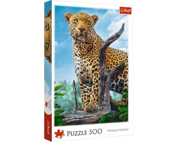 Puzzle 500. Leopard in Savana