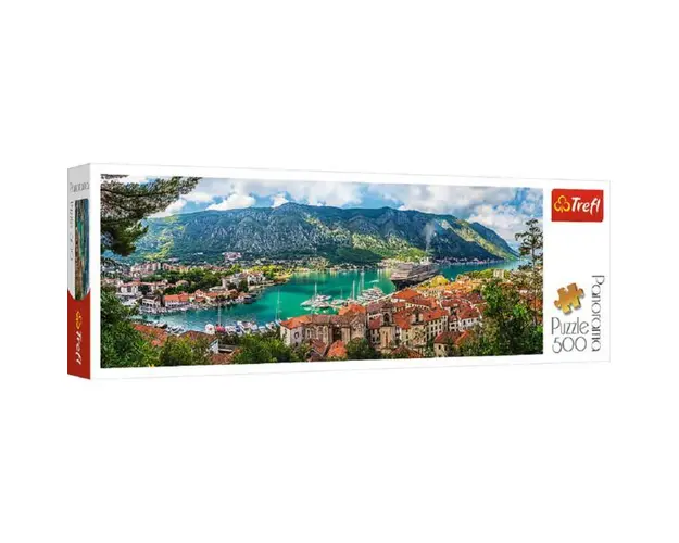 Puzzle 500. Panorama orasului Kotor, Muntenegru