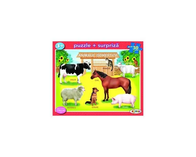 Puzzle - Animale domestice (30 de piese) 3 ani+