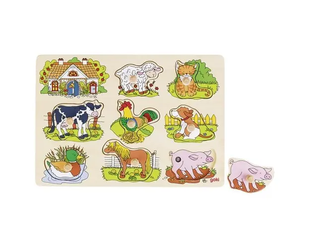 Puzzle animale ferma,7Toys
