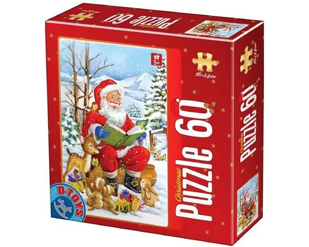 Puzzle Craciun 60. Rosu