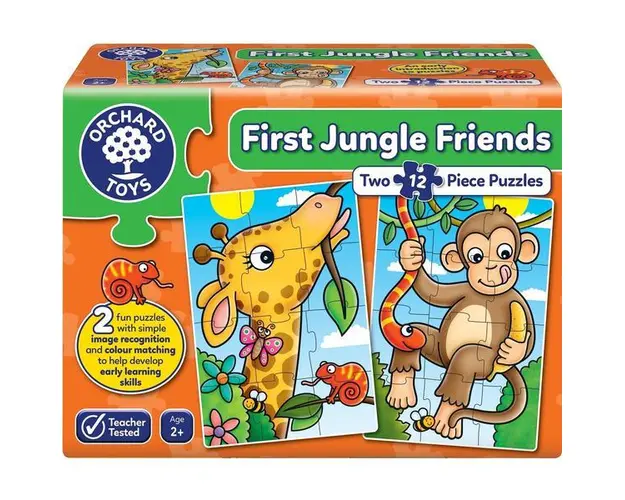 Puzzle First Jungle Friends. Primii prieteni din jungla
