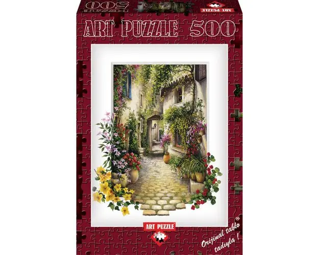 Puzzle In The Small Flower Village, 500 piese