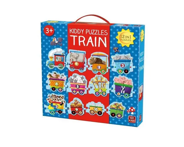 Puzzle mare 12 in 1, Tren, 50 piese