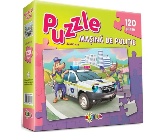 Puzzle - Masina de politie 120 piese