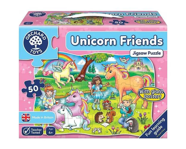 Puzzle prietenii unicornului - U=Ynicorn friends 4 ani+