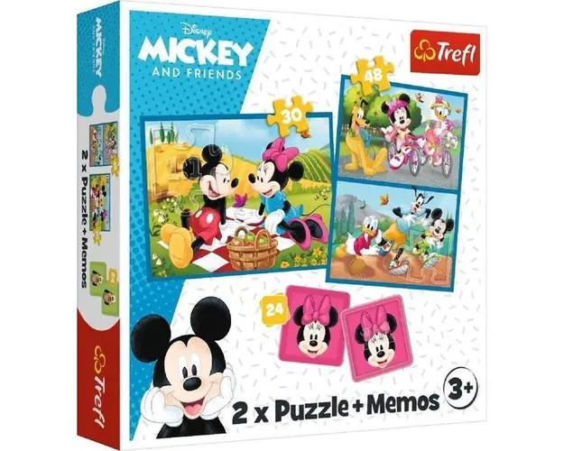 Puzzle Trefl 2 In 1 Memo Disney Eroii Disney