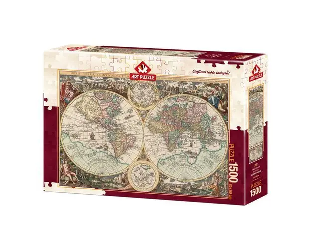 Puzzle World Map-Alberto Rossini, 1500 piese