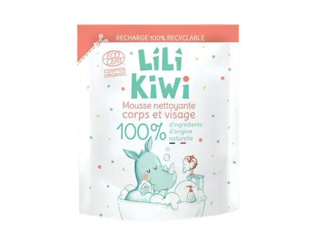 Rezerva spuma de curatare 100% naturala si organica, Lilikiwi, pentru copii, 250 ml