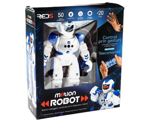 Robot controlabil prin miscarea mainii (ro)