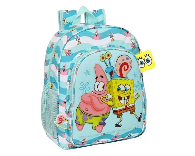 Rucsac scoala clasa I -III Sponge Bob sTAY Positive