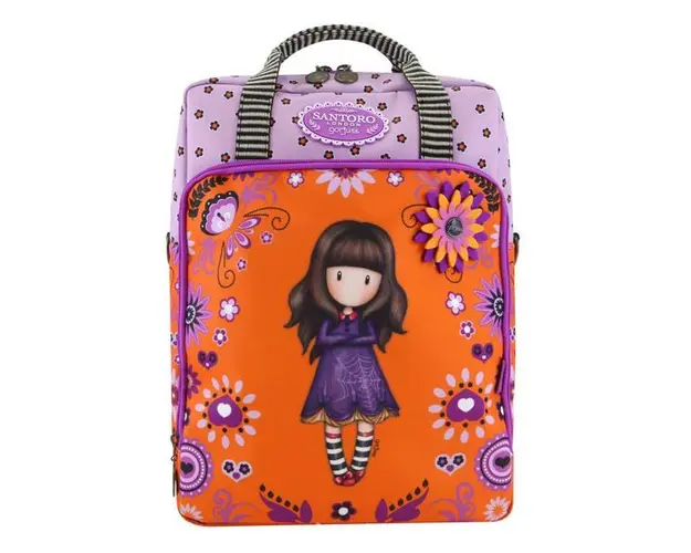 Rucsac tip geanta Gorjuss Fiesta Cobwebs, 36x30x9 cm