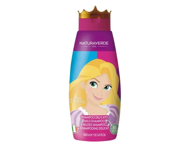 Sampon pentru Copii cu Extract de Miere - Naturaverde Kids Disney Princess Mild Shampoo, 300 ml