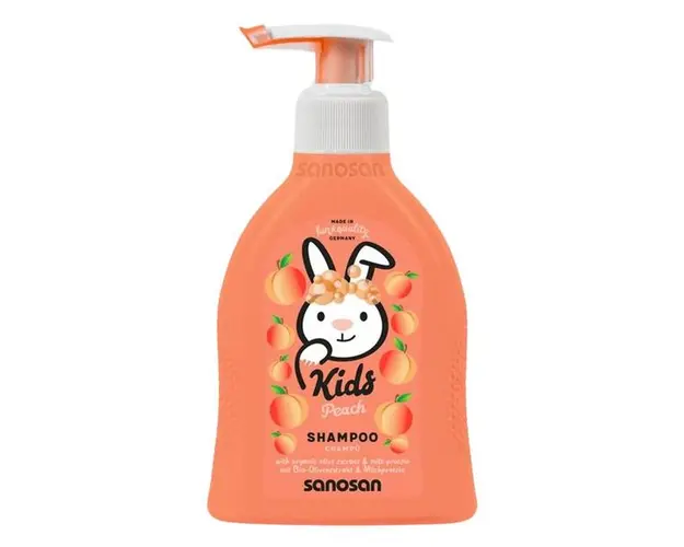 Sampon pentru Copii cu Piersica - Sanosan Kids Peach Shampoo, 200 ml