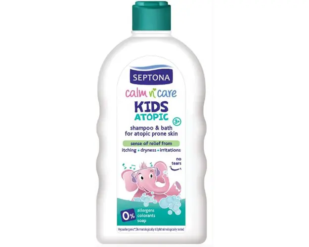 Sampon si Spuma de Baie pentru Piele Atopica pentru Copii - Septona Baby Calm'n'Care Kids Atopic Shampoo&amp;Bath, 200 ml