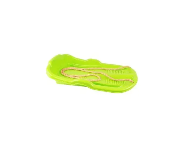 Sanie pentru copii cu franghie, din plastic verde, 62x36x11 cm, 12888