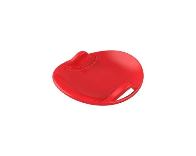 Sanie pentru copii, rotunda, din plastic, rosie, 60x59x11 cm, 12879