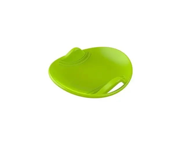 Sanie pentru copii, rotunda, din plastic, verde, 60x59x11 cm, 12878