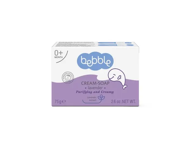Sapun Crema cu Lavanda - Bebble Cream-Soap Lavender, 75 g