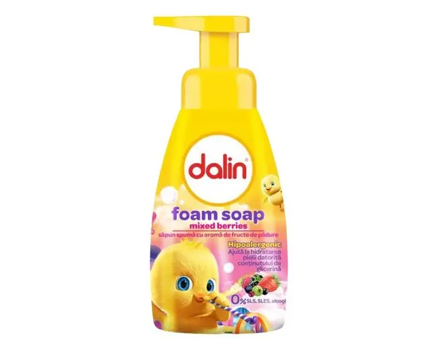 Sapun Lichid cu Aroma de Fructe de Padure - Dalin Foam Soap Mixed Berries, 200 ml