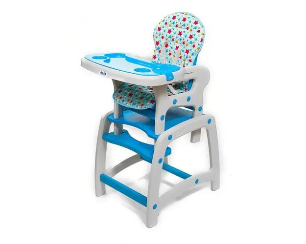 Scaun de masa Juju Eat&amp;Play, Albastru