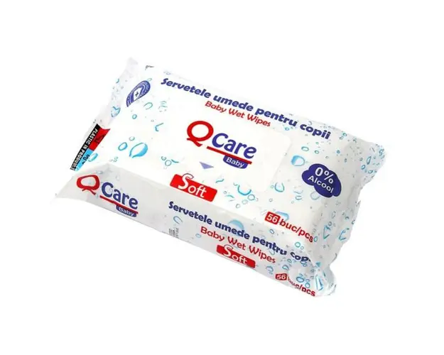 Servetele Umede pentru Copii Soft QCare, Sarah, 56 buc