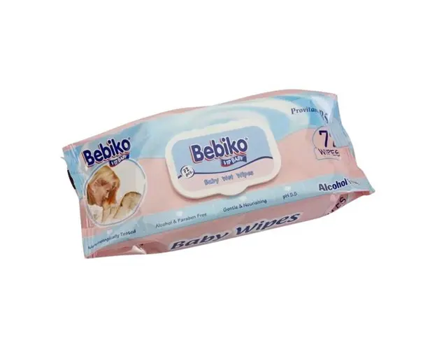 Servetele Umede Roz - Bebiko Bebiko Vip Baby Wet Wipes, Paksel, 72 buc