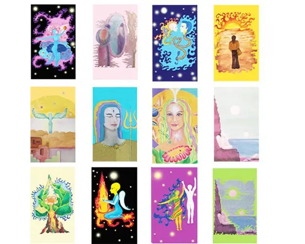 Set 12 carnetele de buzunar Romantic 1, 5 x 8,3 cm, 100 foi veline