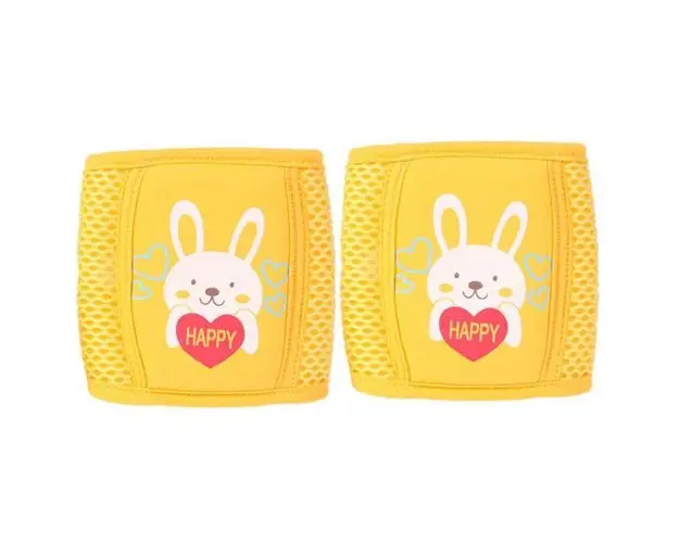 Set 2 bucati genunchiere anti-alunecare si protectie genunchi si piele bebelusi - Galben