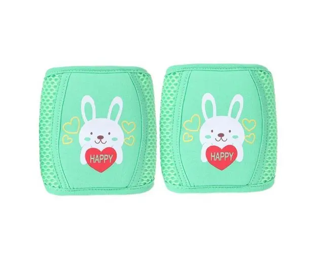 Set 2 bucati genunchiere anti-alunecare si protectie genunchi si piele bebelusi - Verde