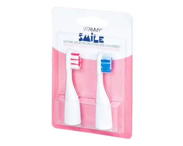 Set 2 rezerve periuta de dinti VITAMMY Smile, Albastru-Roz