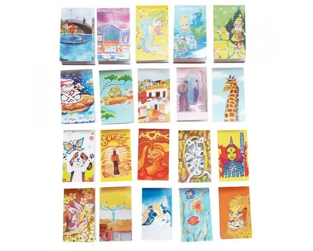 Set 20 carnetele de buzunar Aleator 1, 5 x 8,3 cm, 100 foi veline