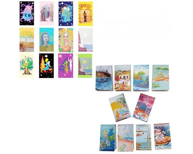 Set 22 carnetele de buzunar Romantic 1+2, 5 x 8,3 cm, 100 foi veline