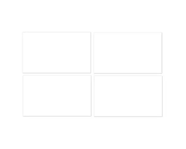 Set 40 Etichete autoadezive dreptunghiulare, alb, 7 x 12 cm