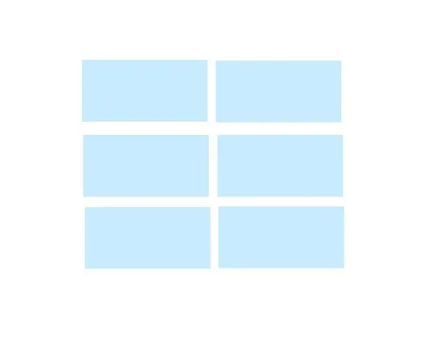 Set 40 Etichete autoadezive dreptunghiulare, albastru, 3.5 x 5 cm