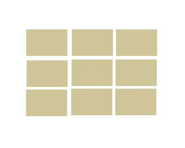 Set 40 Etichete autoadezive dreptunghiulare, maro, 3.5 x 5 cm