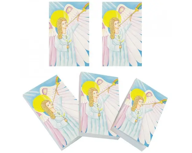 Set 5 carnetele de buzunar Arhanghelul Gabriel, 5 x 8 cm, 100 foi veline