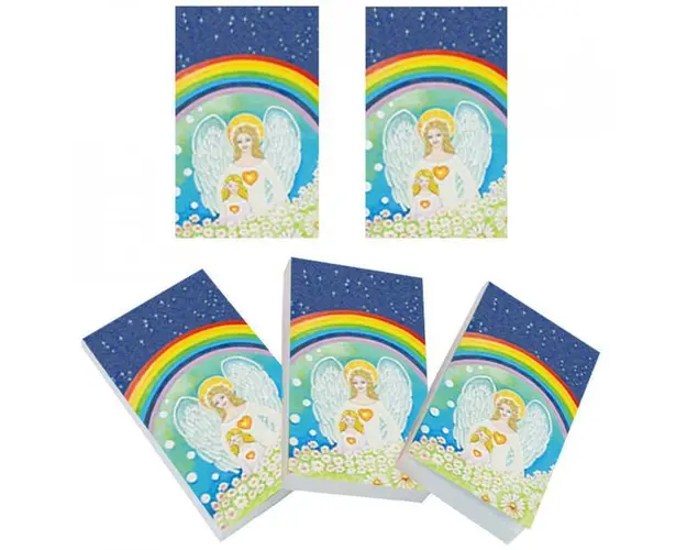 Set 5 carnetele de buzunar ingerul pazitor, 5 x 8 cm, 100 foi veline