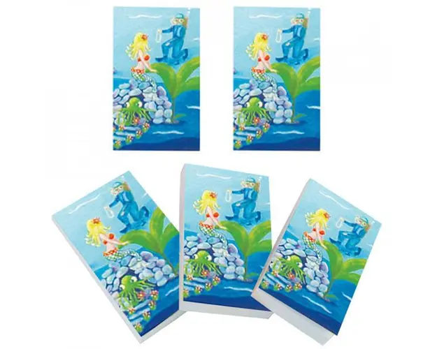 Set 5 carnetele de buzunar Sirena, 5 x 8 cm, 100 foi veline