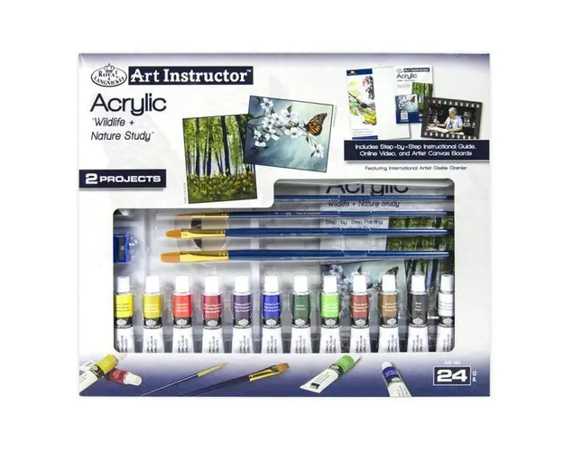Set acrilic Studiu asupra vietii si naturii 24 piese