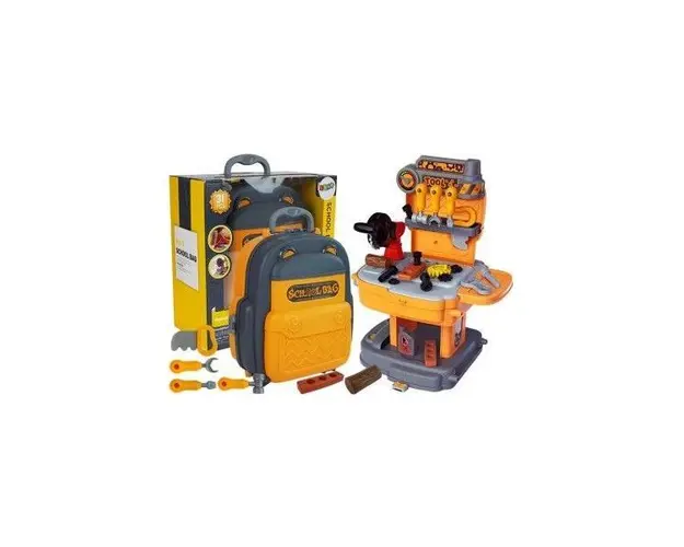Set banc de lucru pentru copii, atelier cu unelte portabil in valiza, 8520
