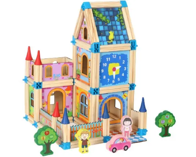 Set de constructie din lemn Micul Arhitect,7Toys