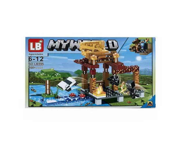 Set de constructie LB+, My World of Minecraft 4 in 1, 168 Piese