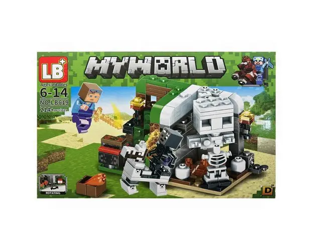 Set de constructie LB Plus, My World of Minecraft, 4 in 1, 214 D piese
