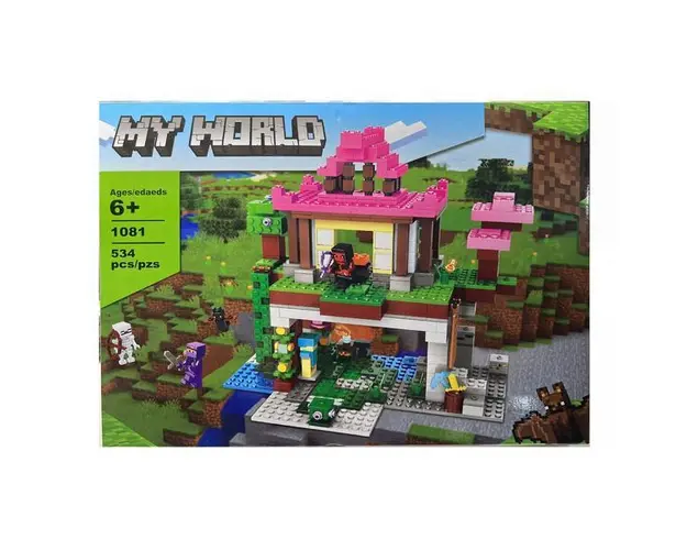 Set de constructie My World of Minecraft, 534 piese