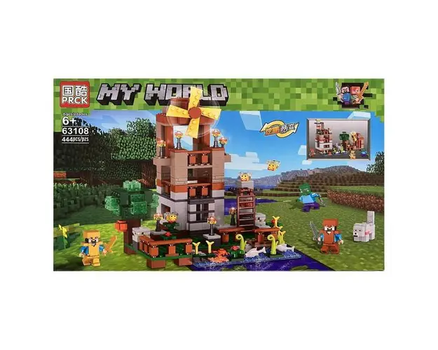 Set de constructie PRCK, MY World of Minecraft, 444 piese