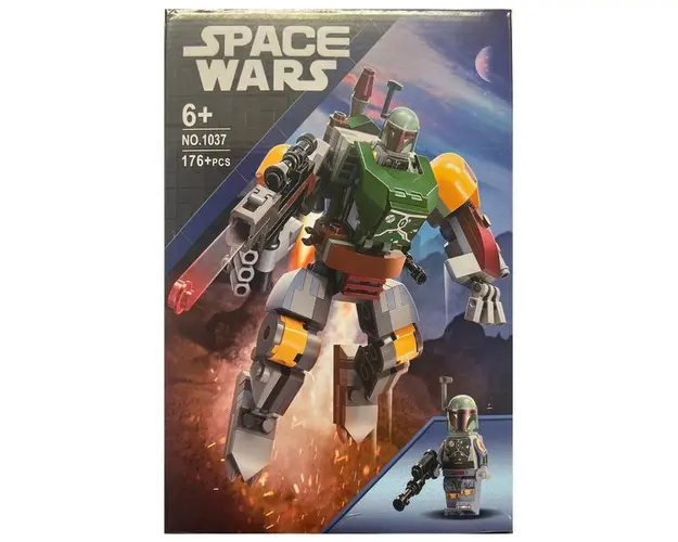 Set de constructie Star Wars, Mandalorian, 176 piese tip lego